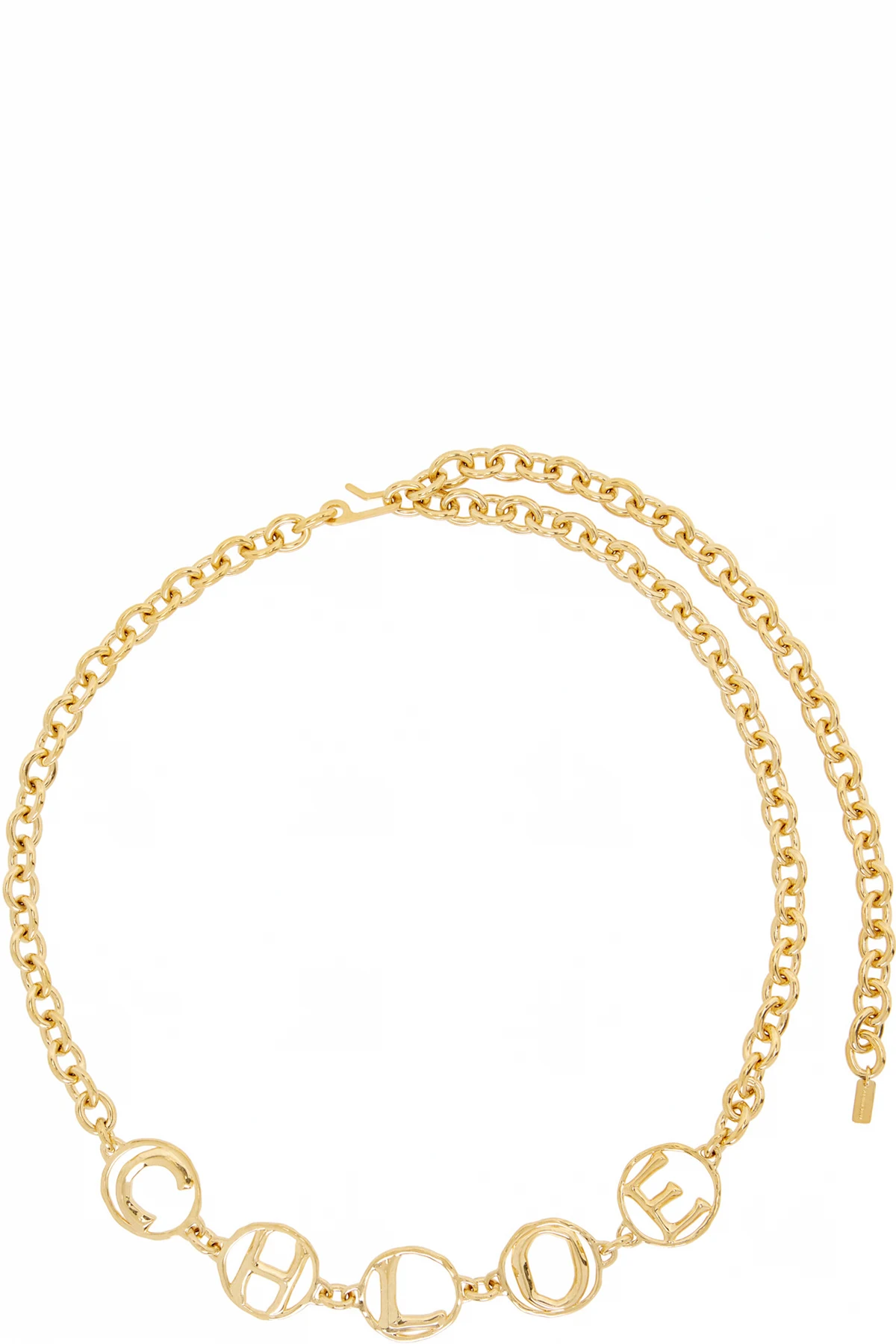 Gold 'The Chloé Script Jewelry' Belt