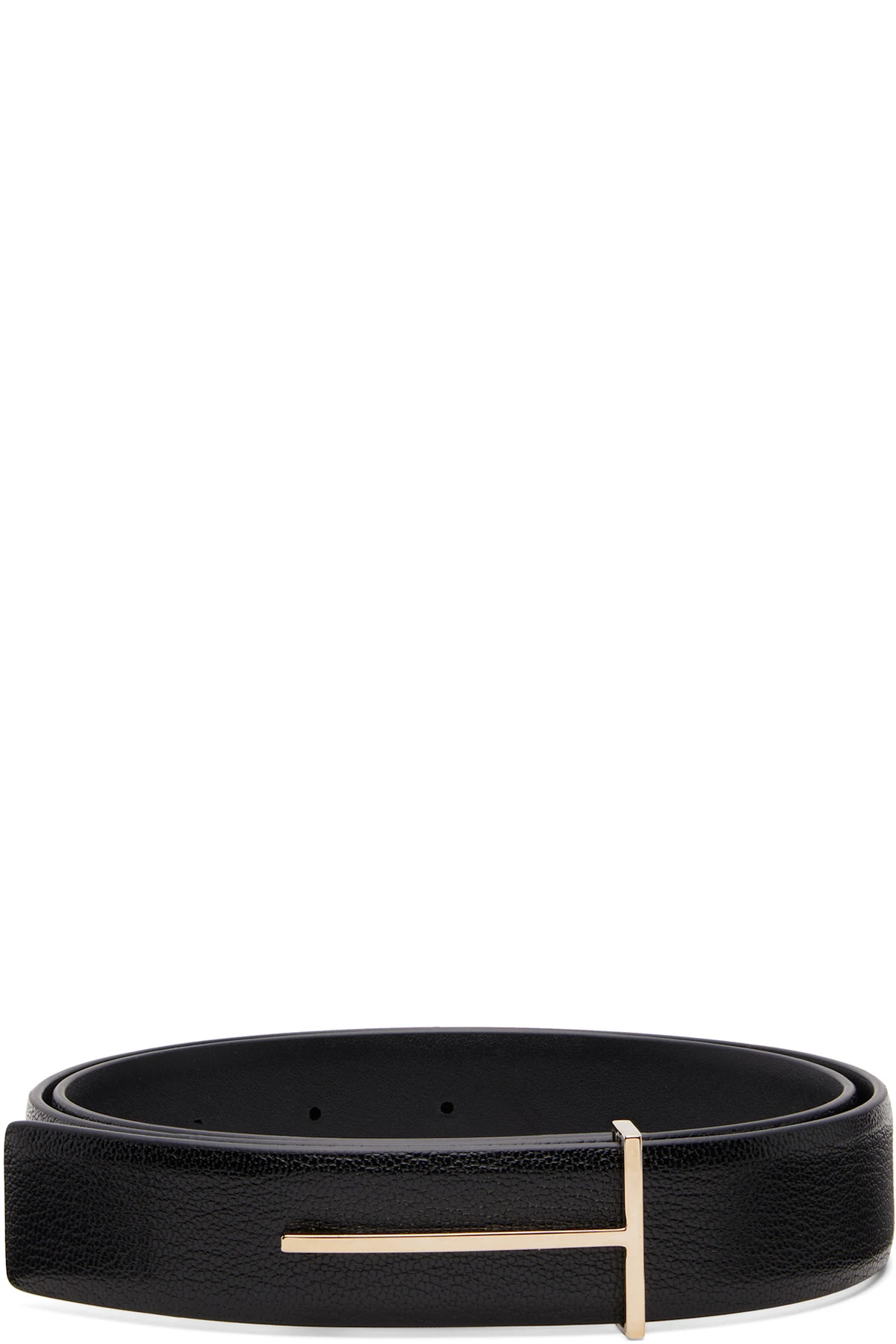 Black Supple Grain Leather Belt