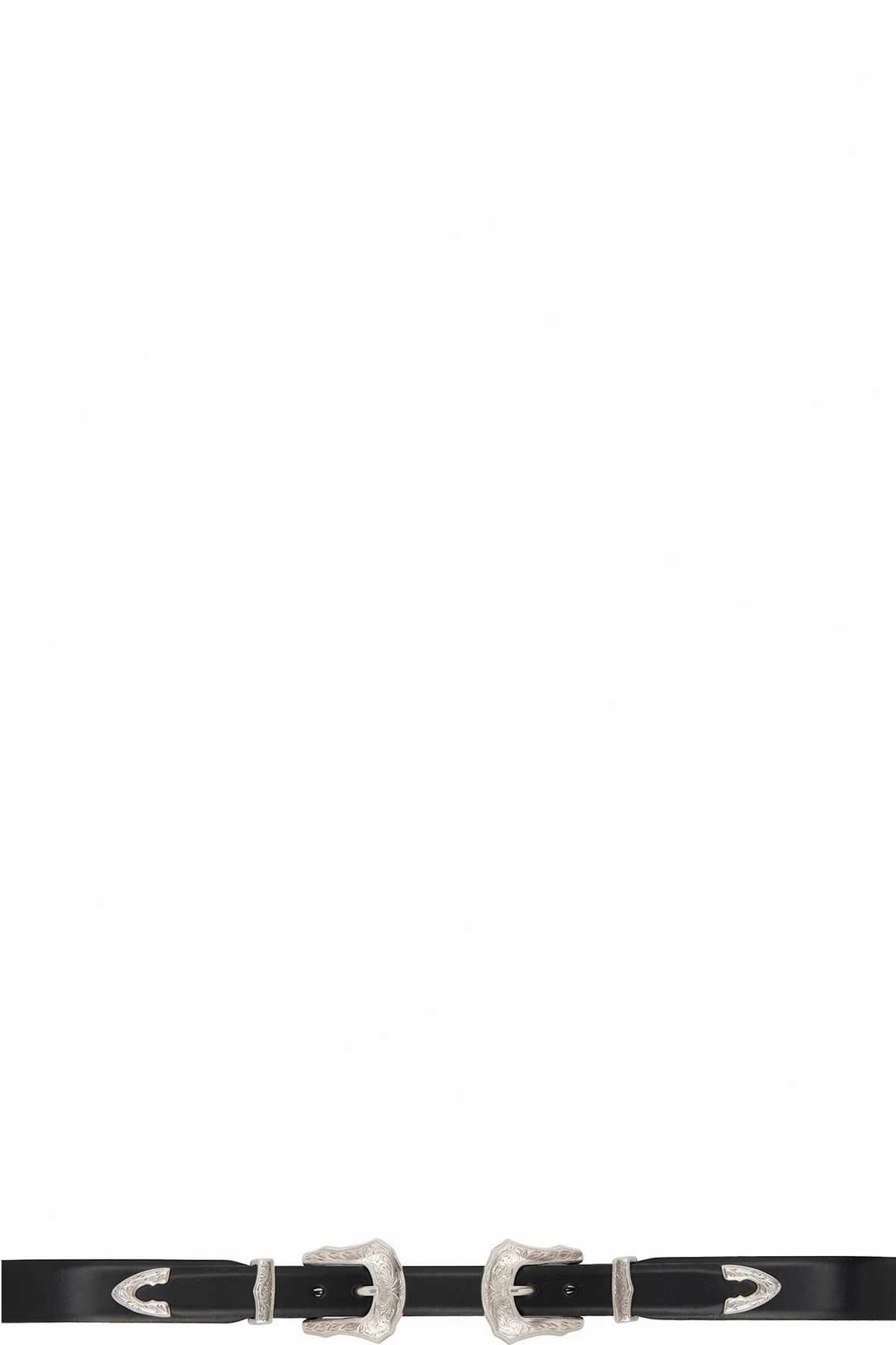 Black Double Buckle Belt