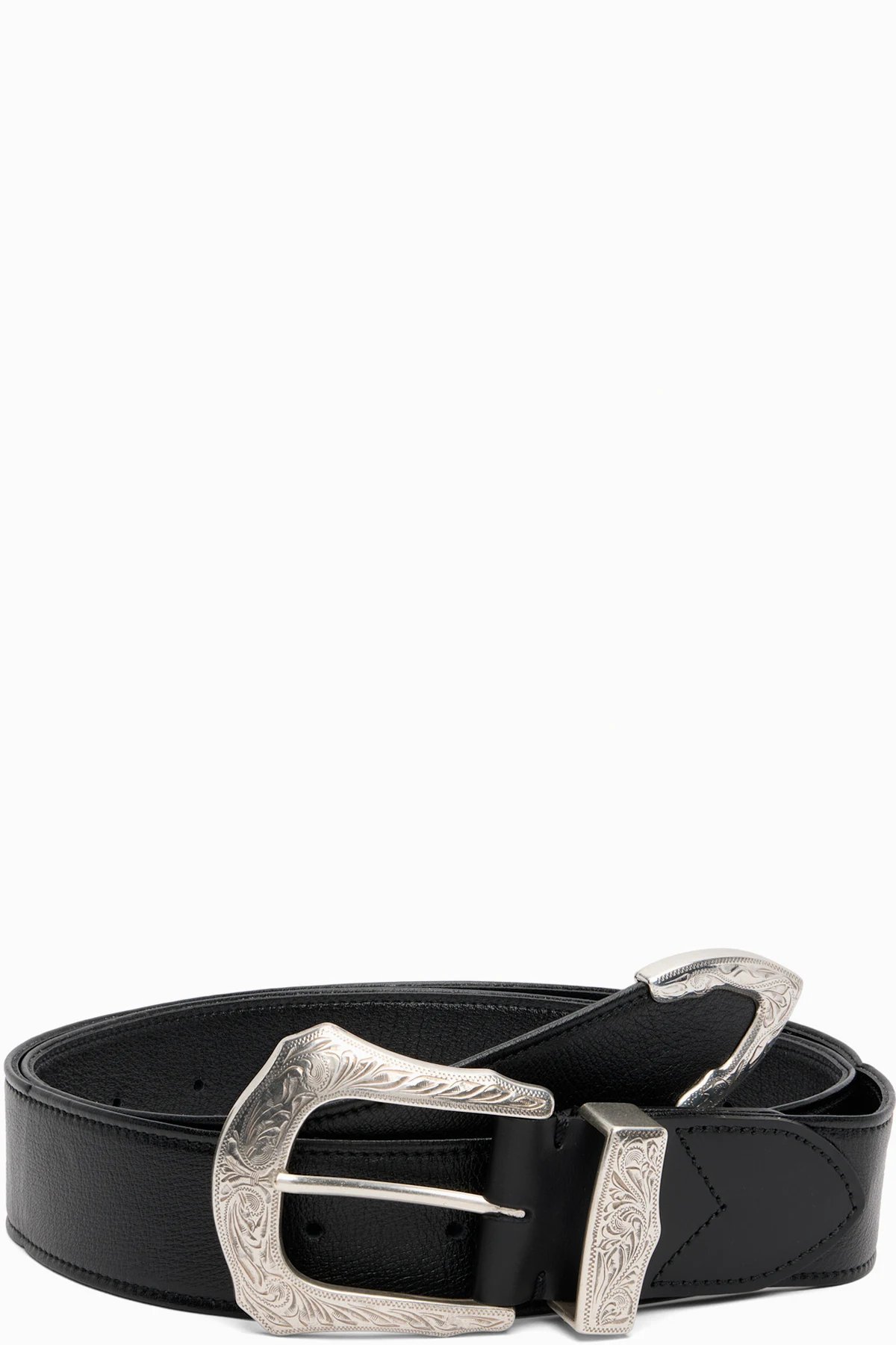 Black Buckle Wide Belt