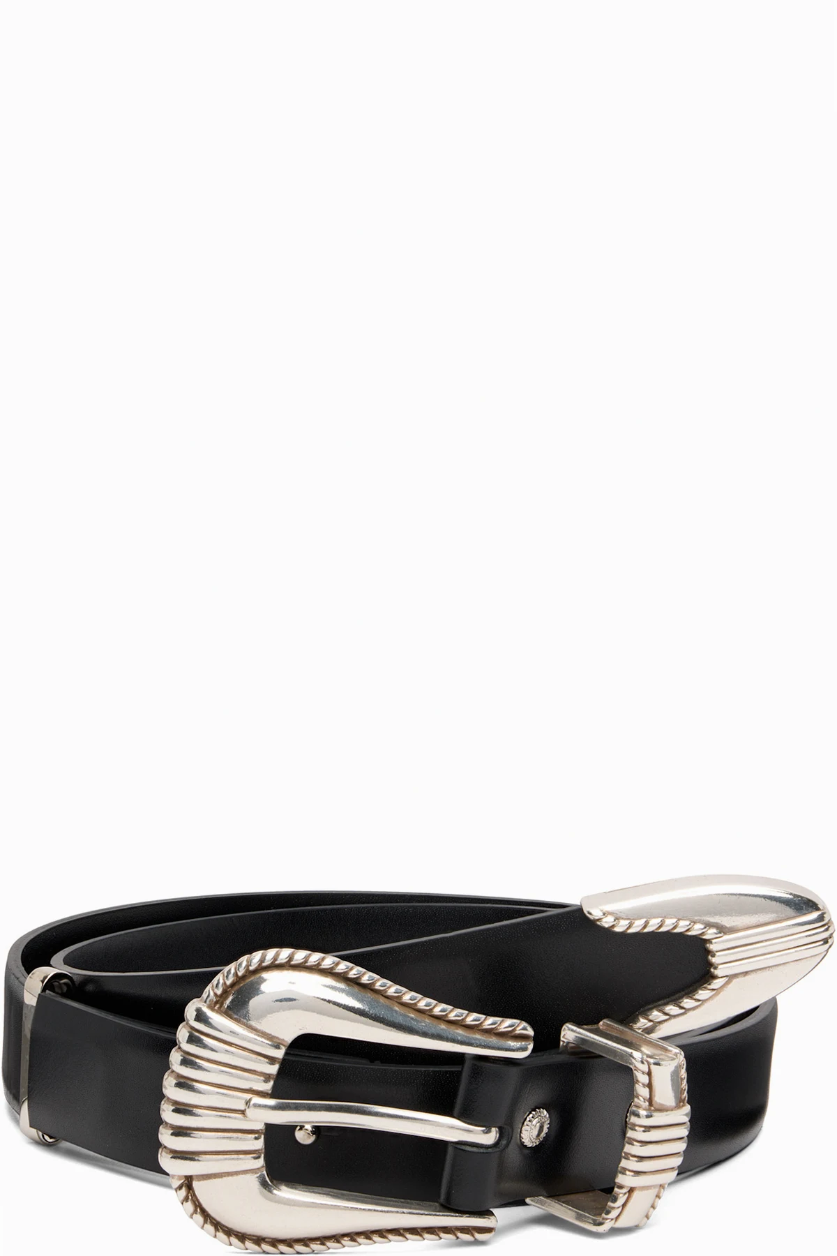 Black Single Buckle Belt