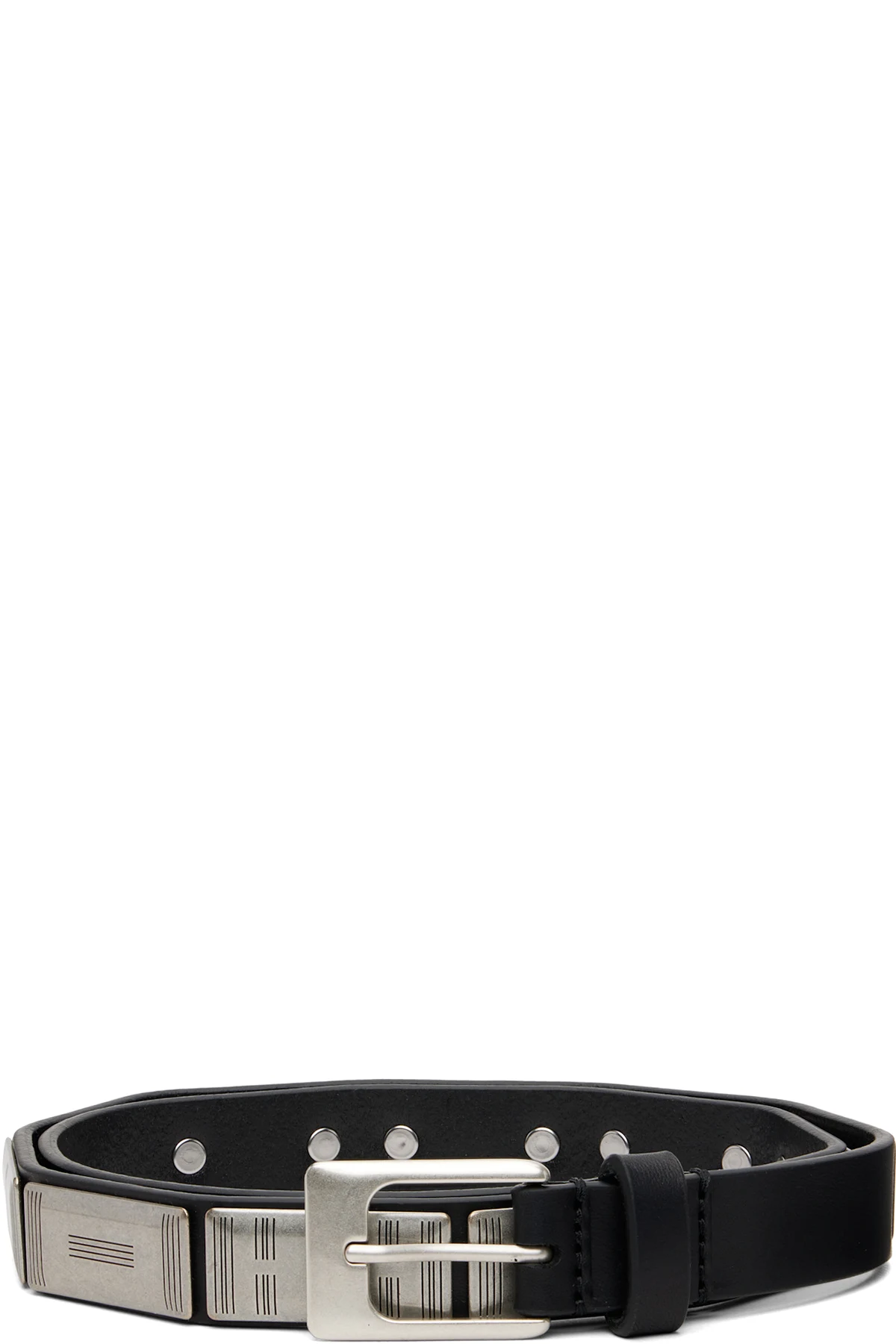 Black & Silver Buffalo Studs 20 Belt