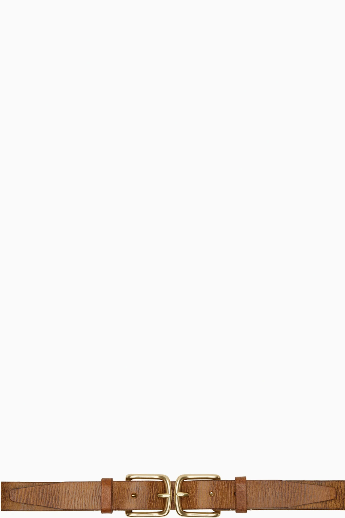 Brown Double Buckle Belt