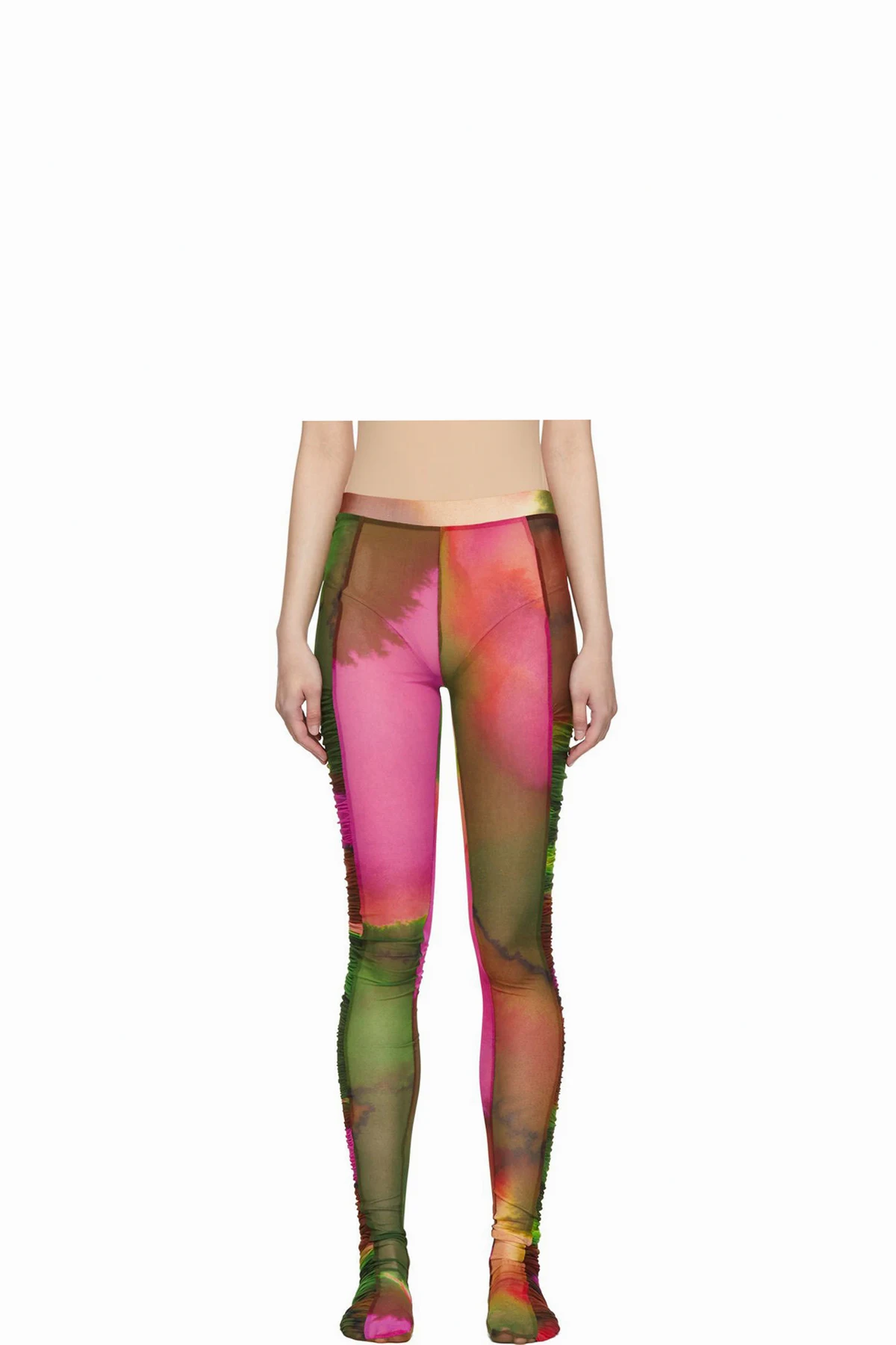 Purple Ruffled Tights