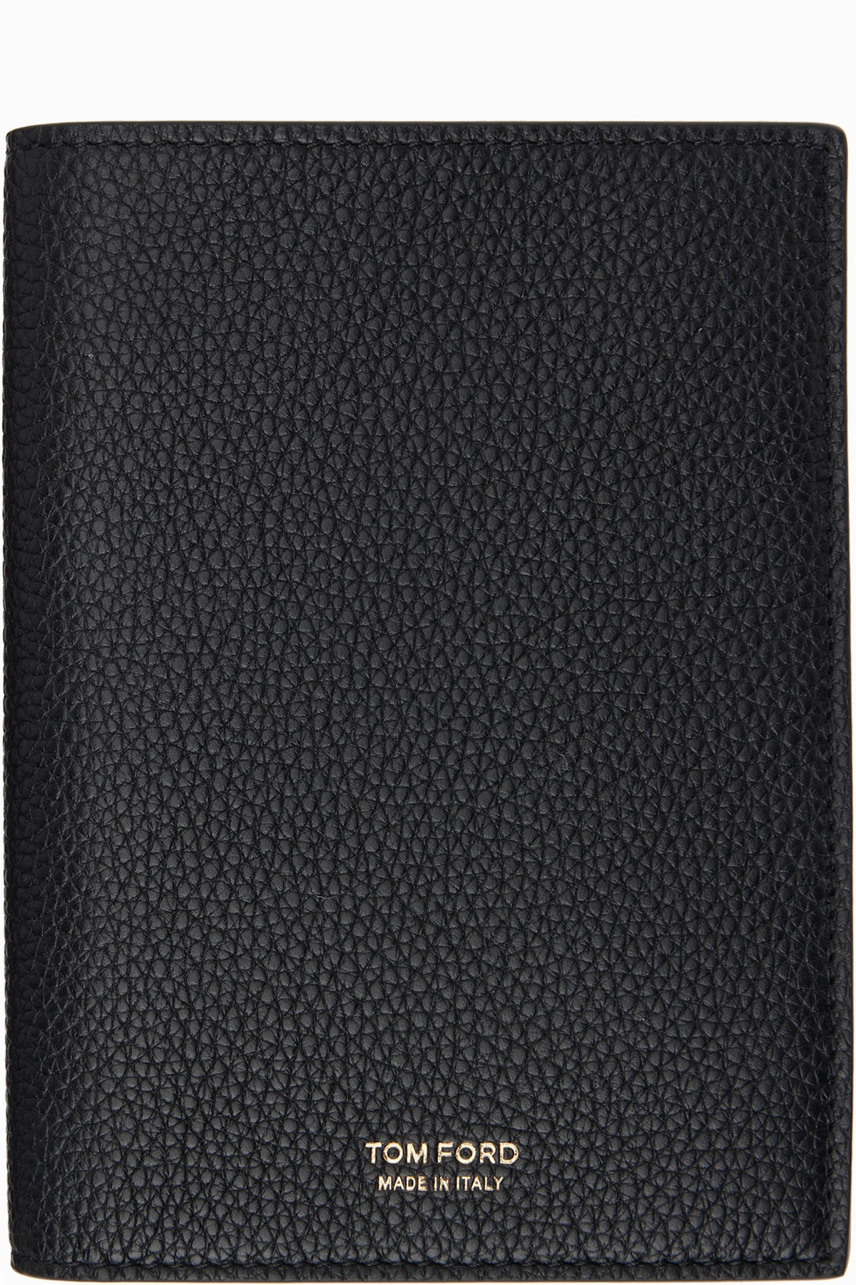 Black Soft Grain Leather T Line Passport Holder