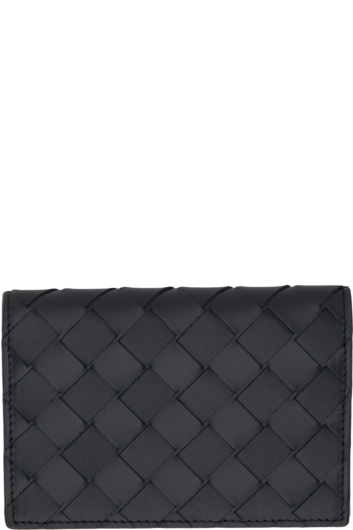 Black Intrecciato Passport Holder