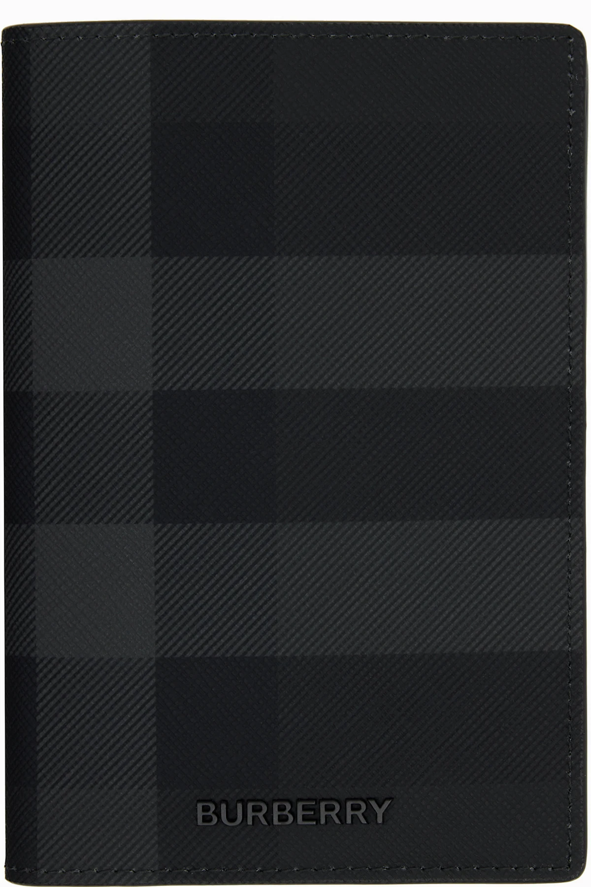 Black Check Passport Holder