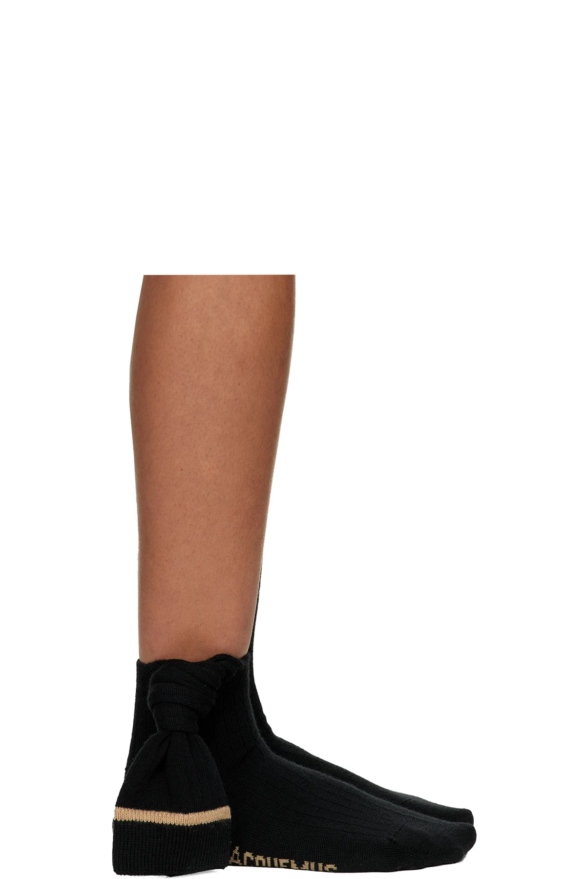 Black Le Papier 'Les Chaussettes Noeud' Socks