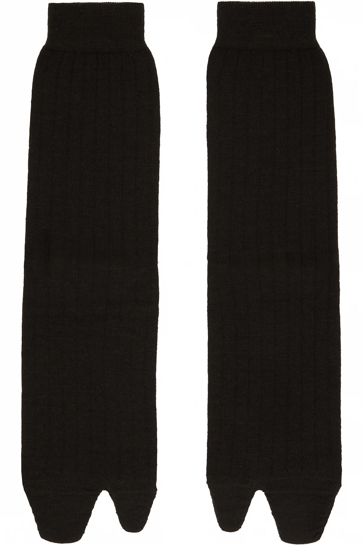 Brown Bootleg Tabi Socks