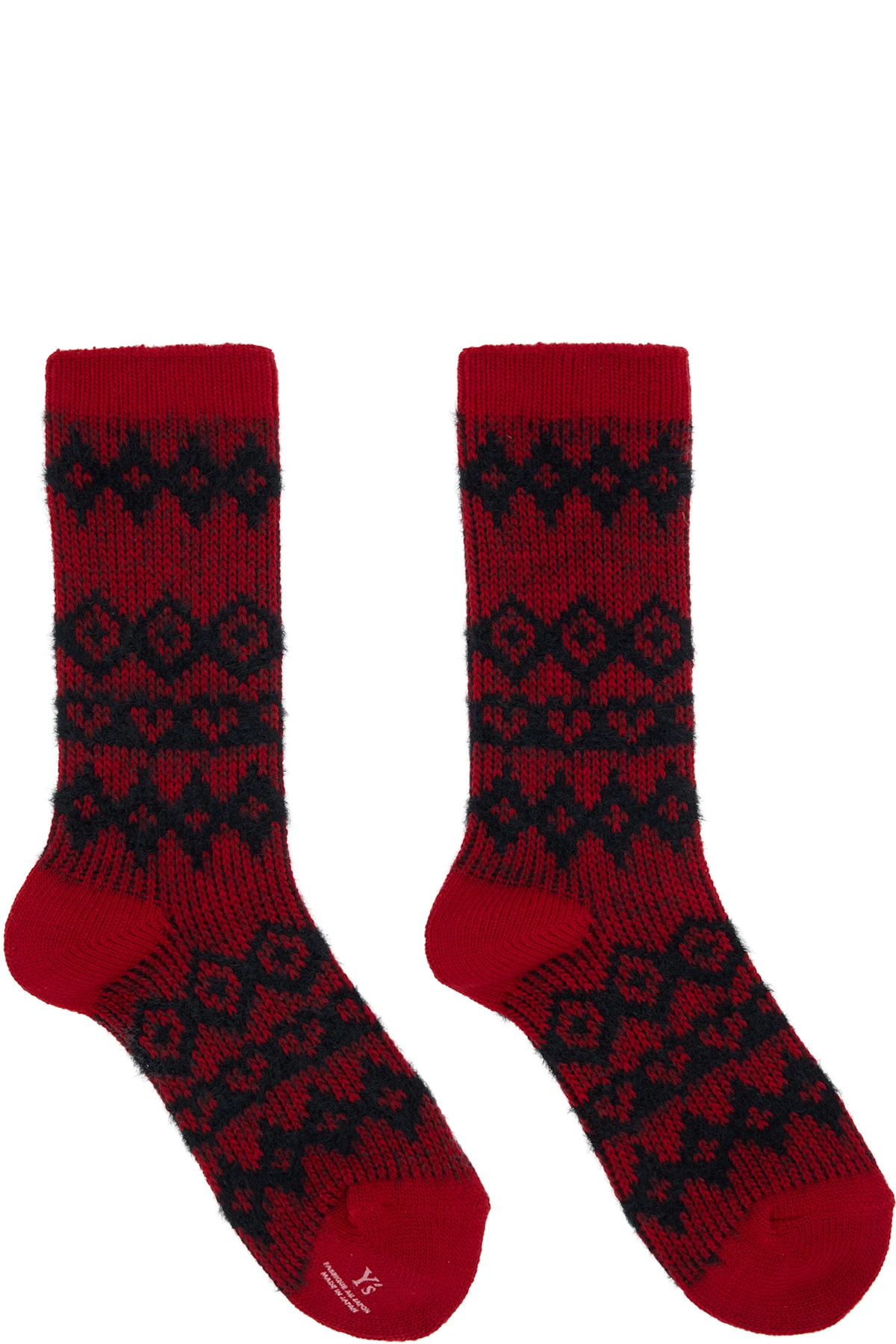 Red Nordic Socks