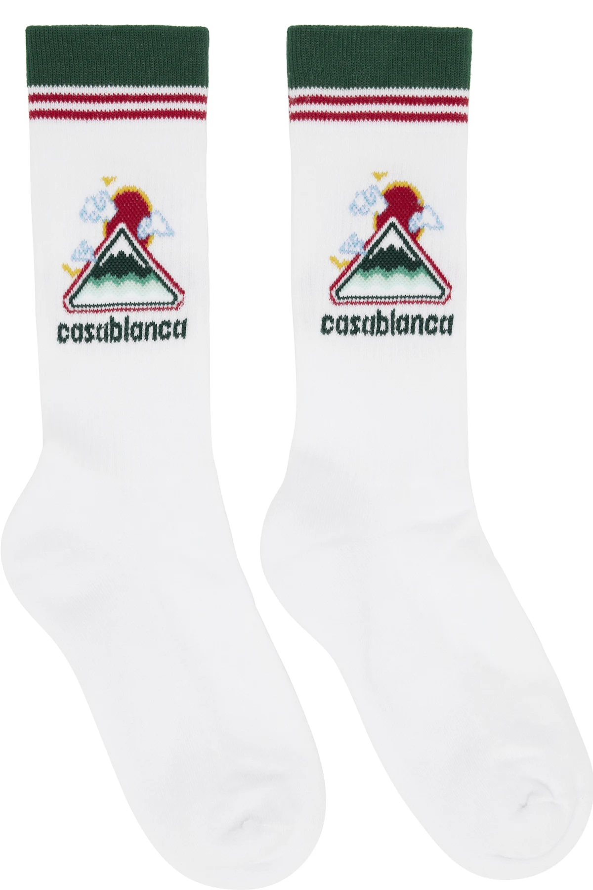 White Montagne Ondulee Socks