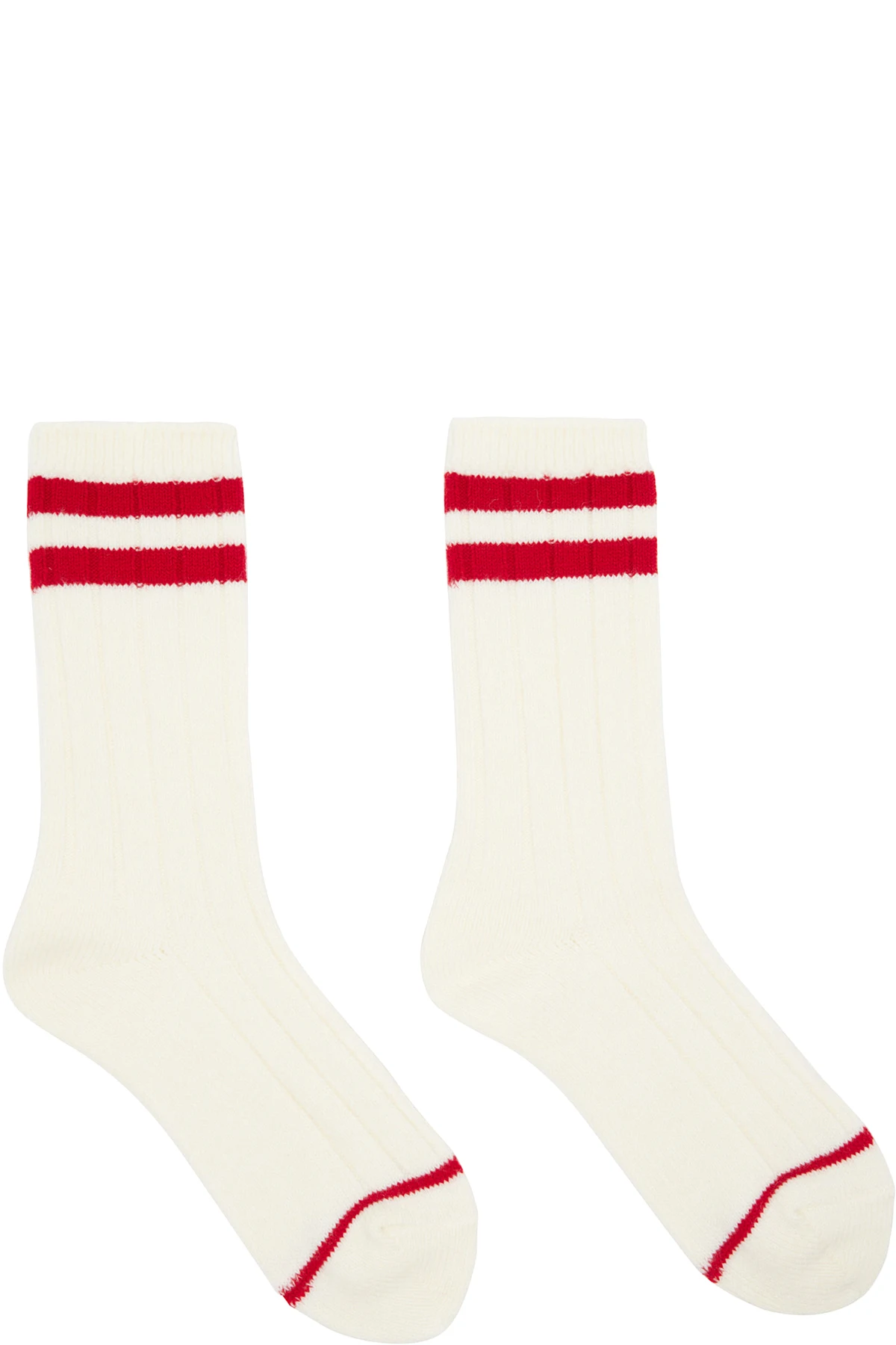 Off-White Striped Socks