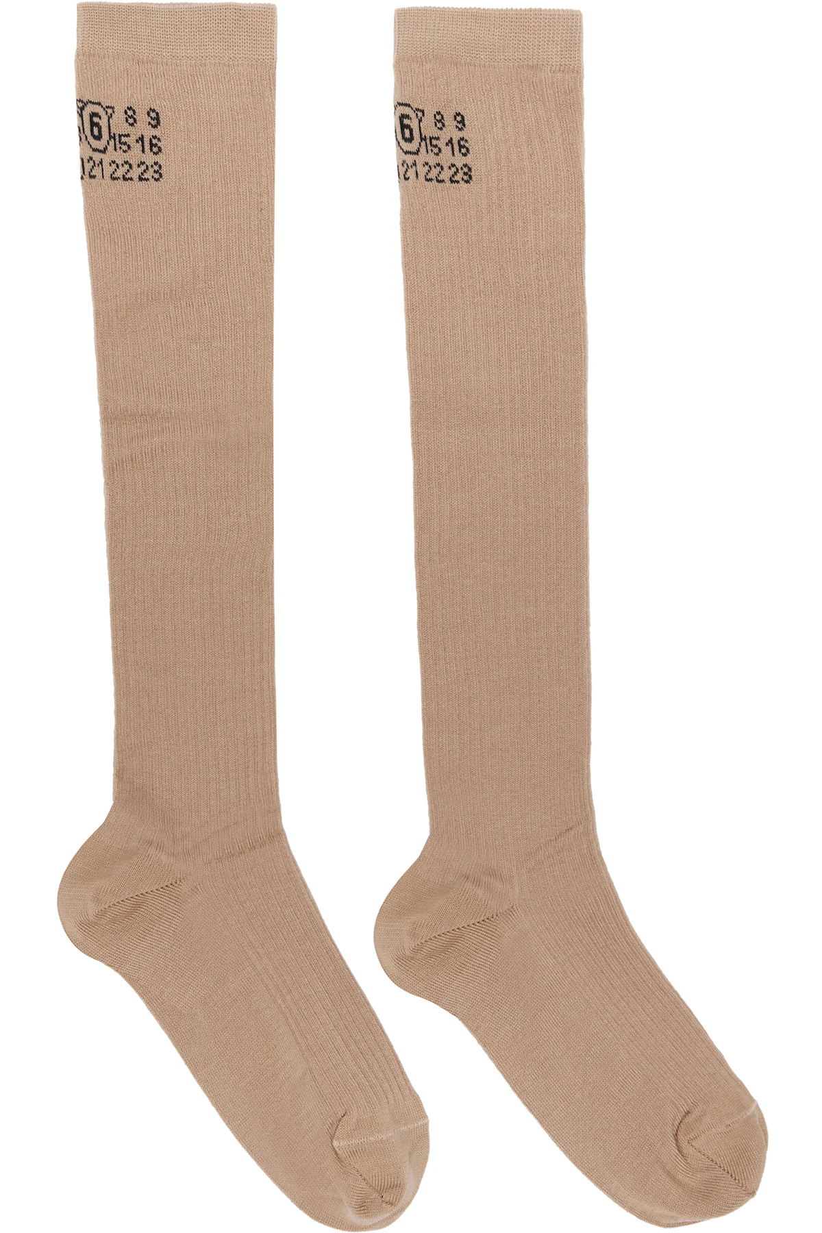 Tan Knee-High Socks