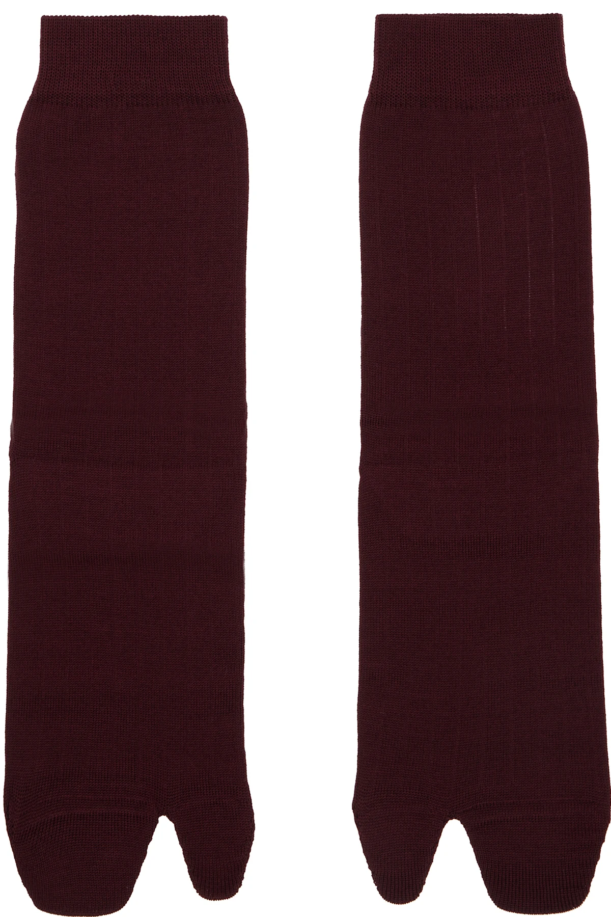 Burgundy Tabi Socks
