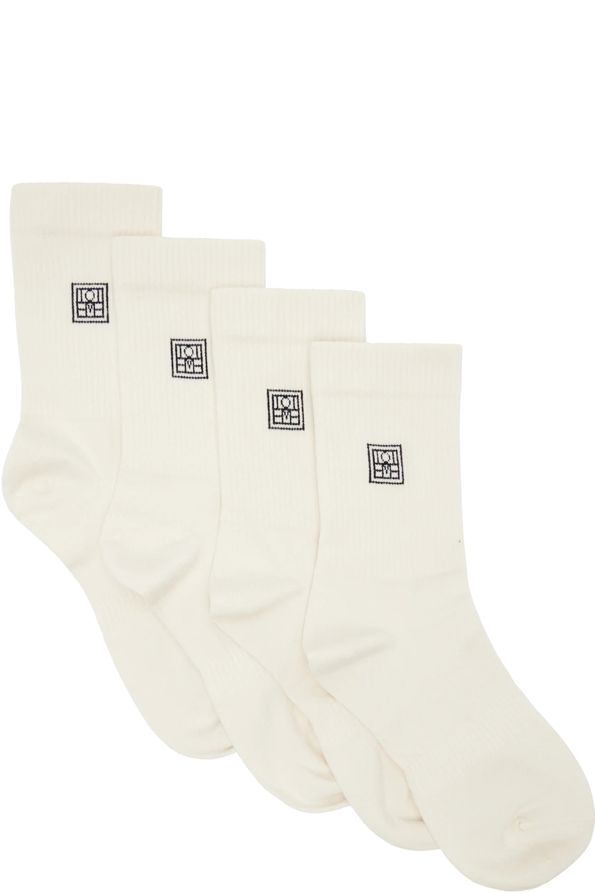 Two-Pack Off-White Monogram Socks