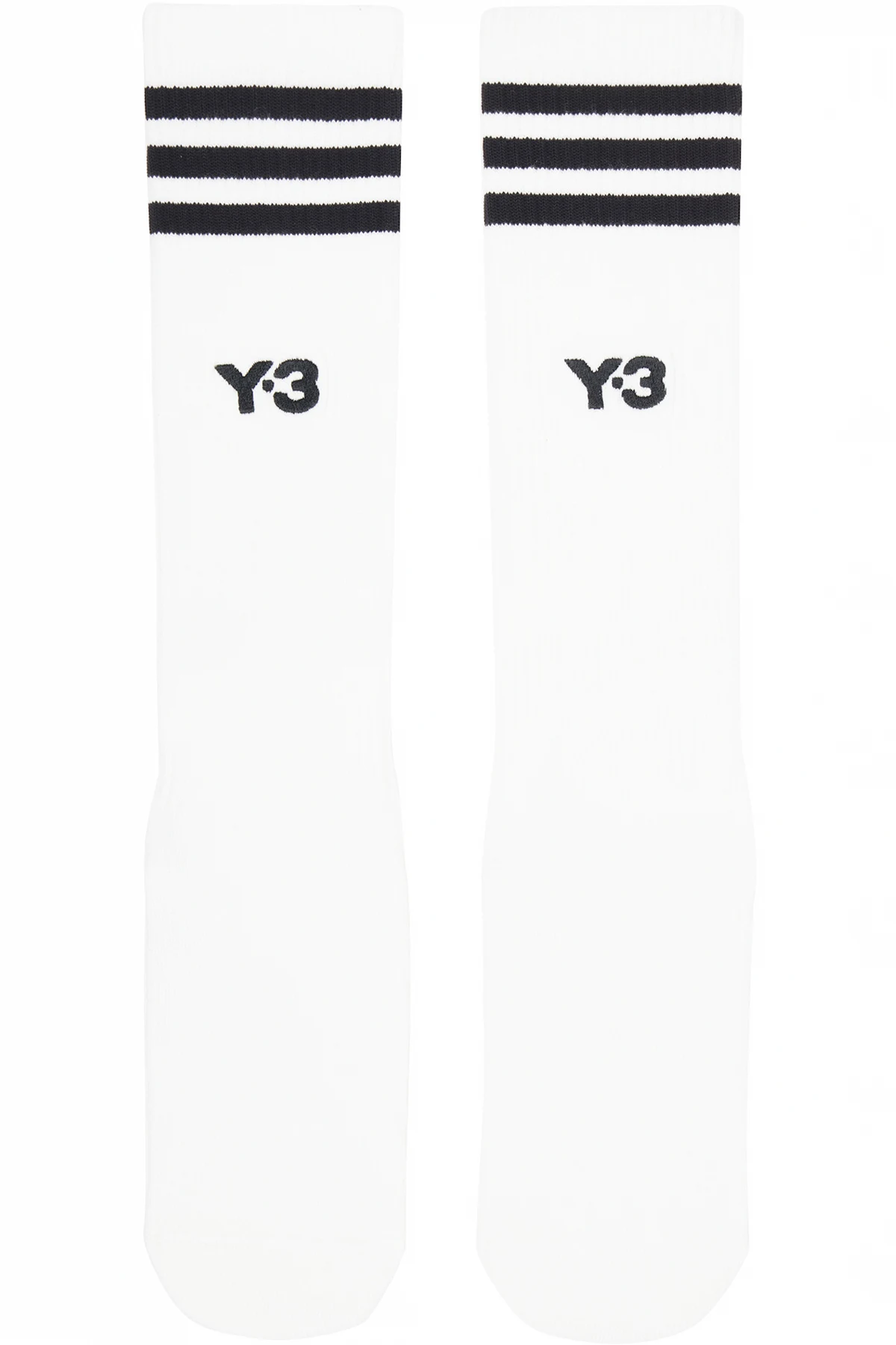 White Stripes High Socks