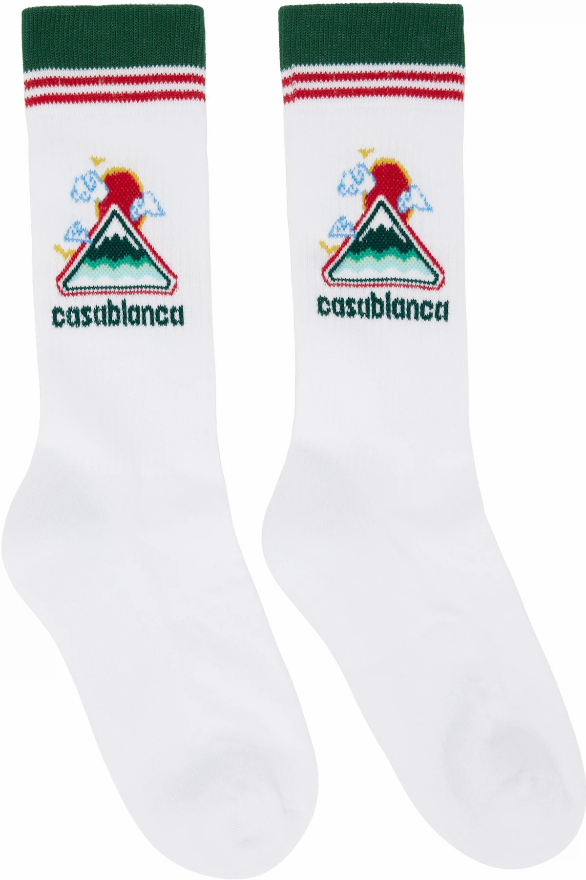 White Montagne Ondulee Socks