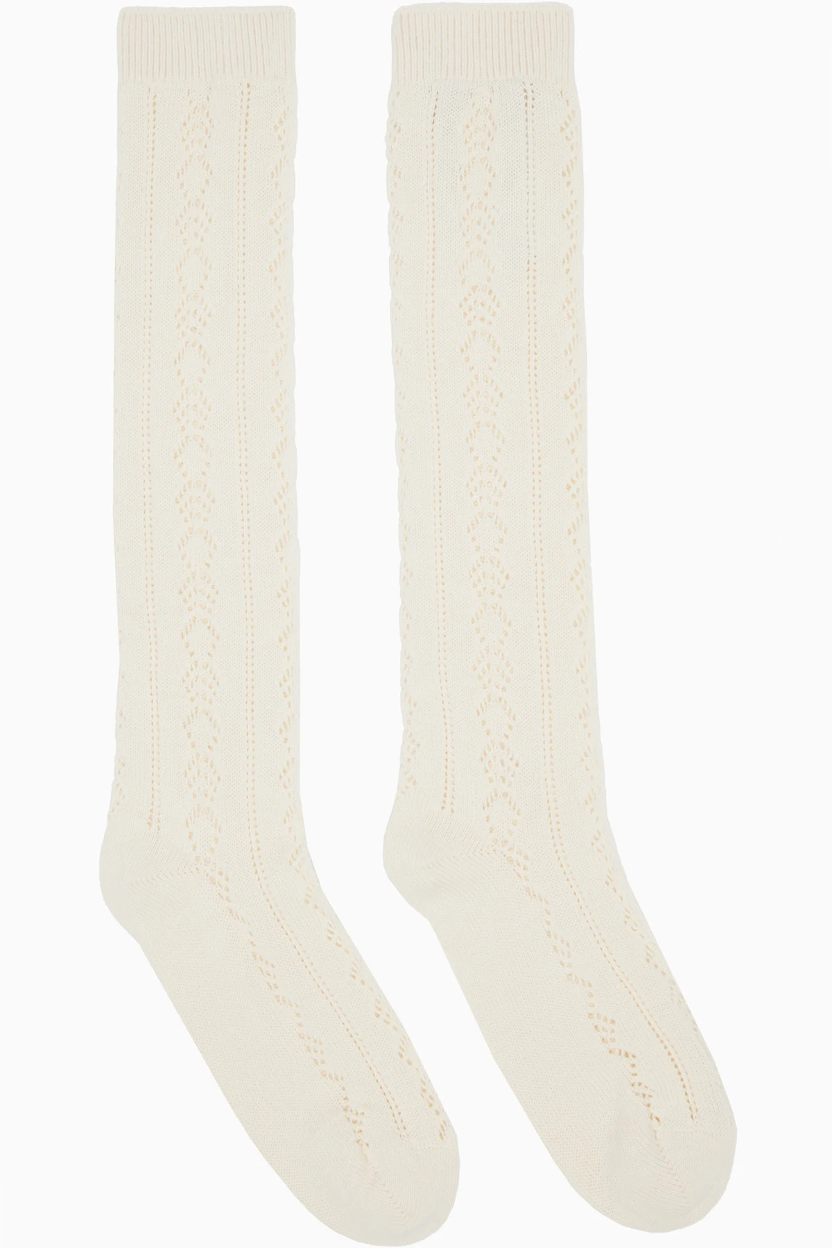 Off-White Cotton Socks
