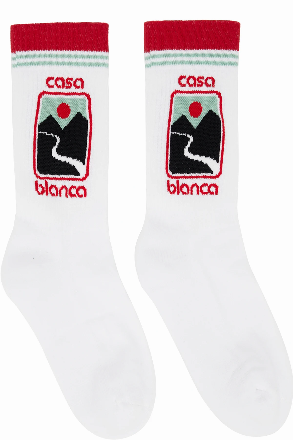 White Sunset Valley Socks