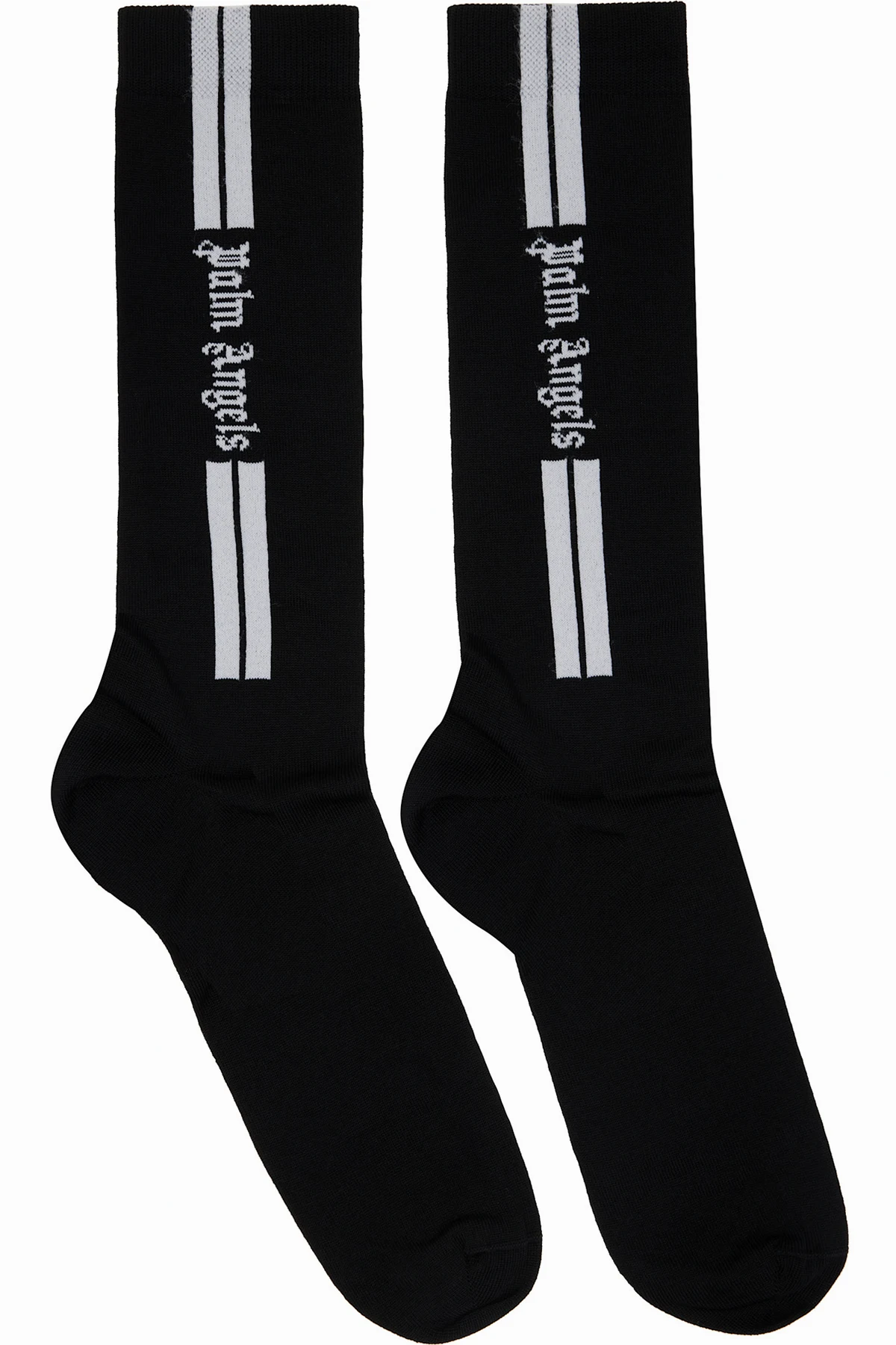 Black Classic Logo Track Socks