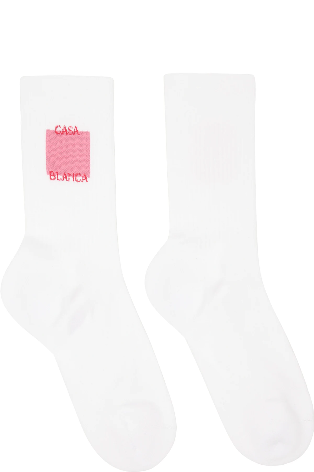 White Rose Shadow Logo Square Socks