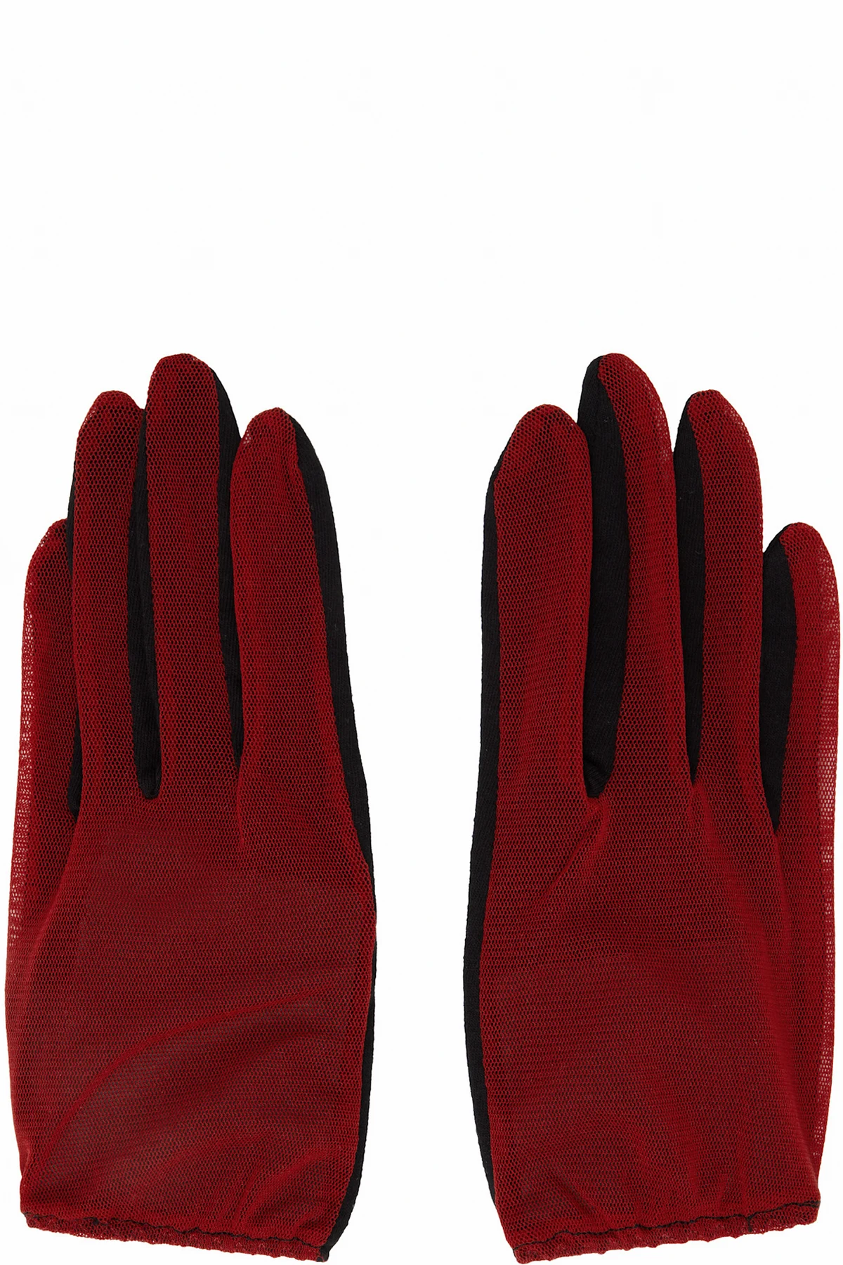 Red & Black Short Combi Gloves