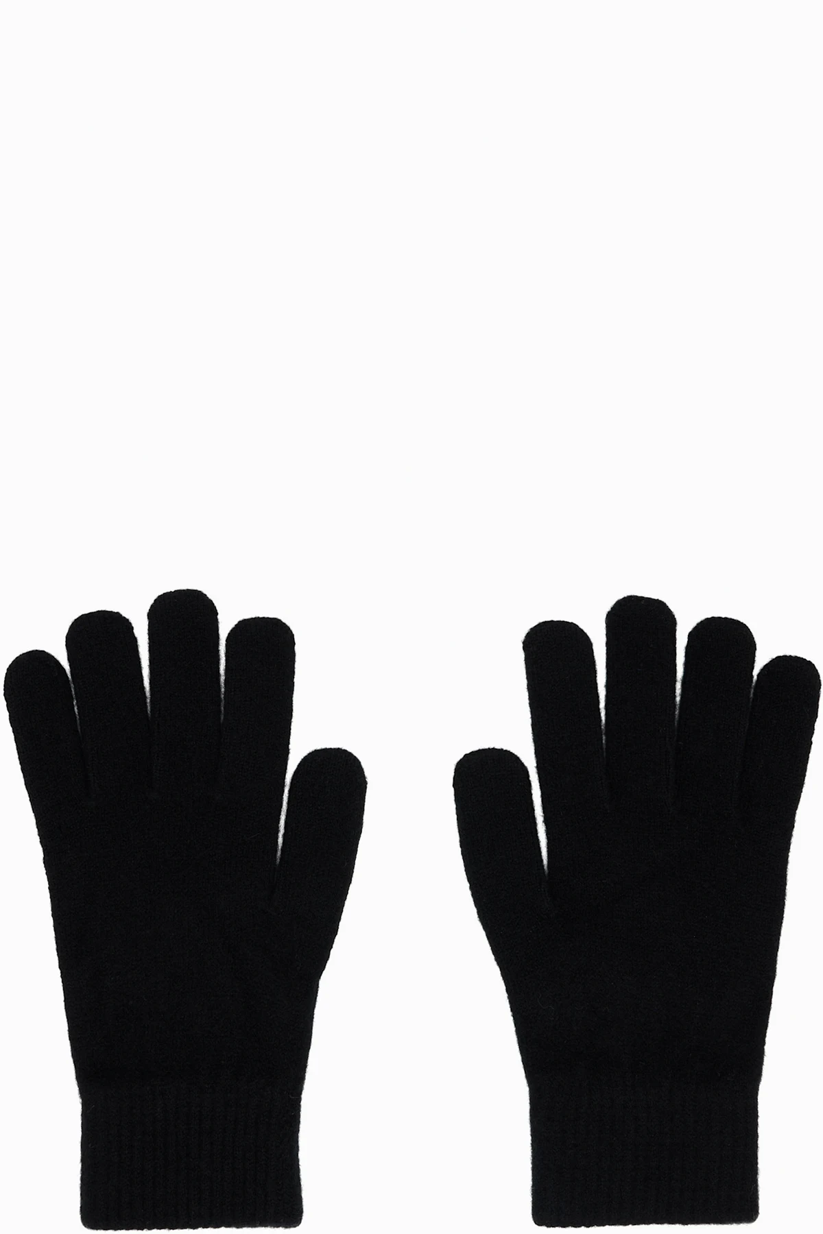 Black Wool & Cashmere Gloves