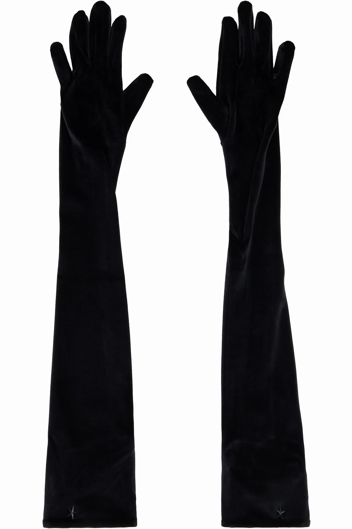 Black Velour Gloves