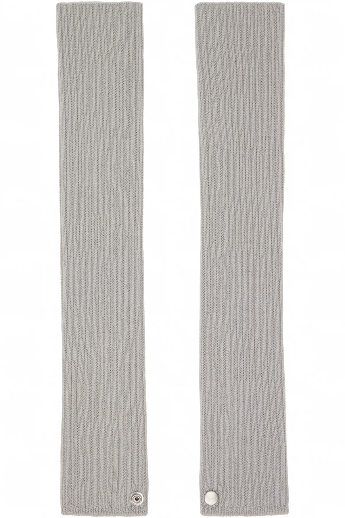 Gray Concordians Rasato Knit Arm Warmers