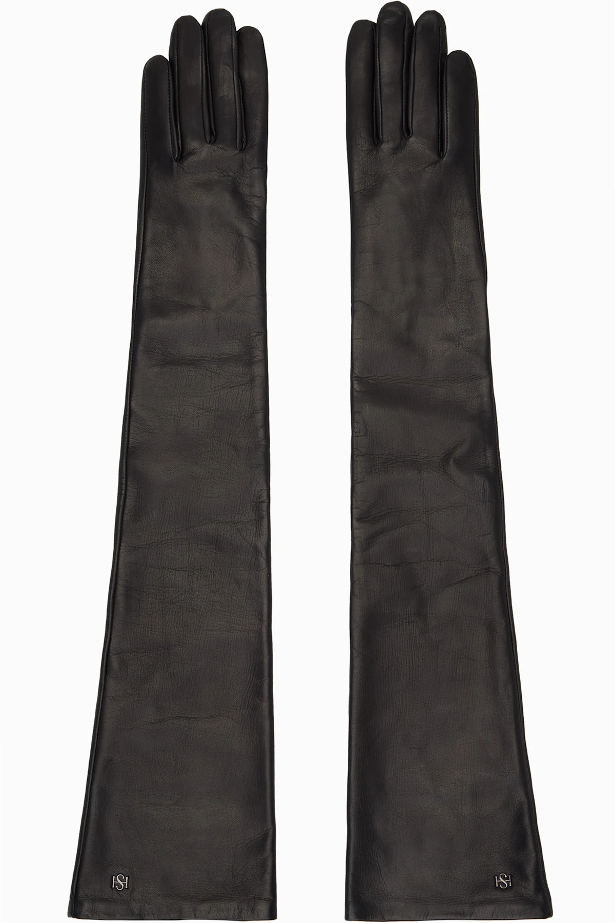 Black Essentials Extra Long Gloves