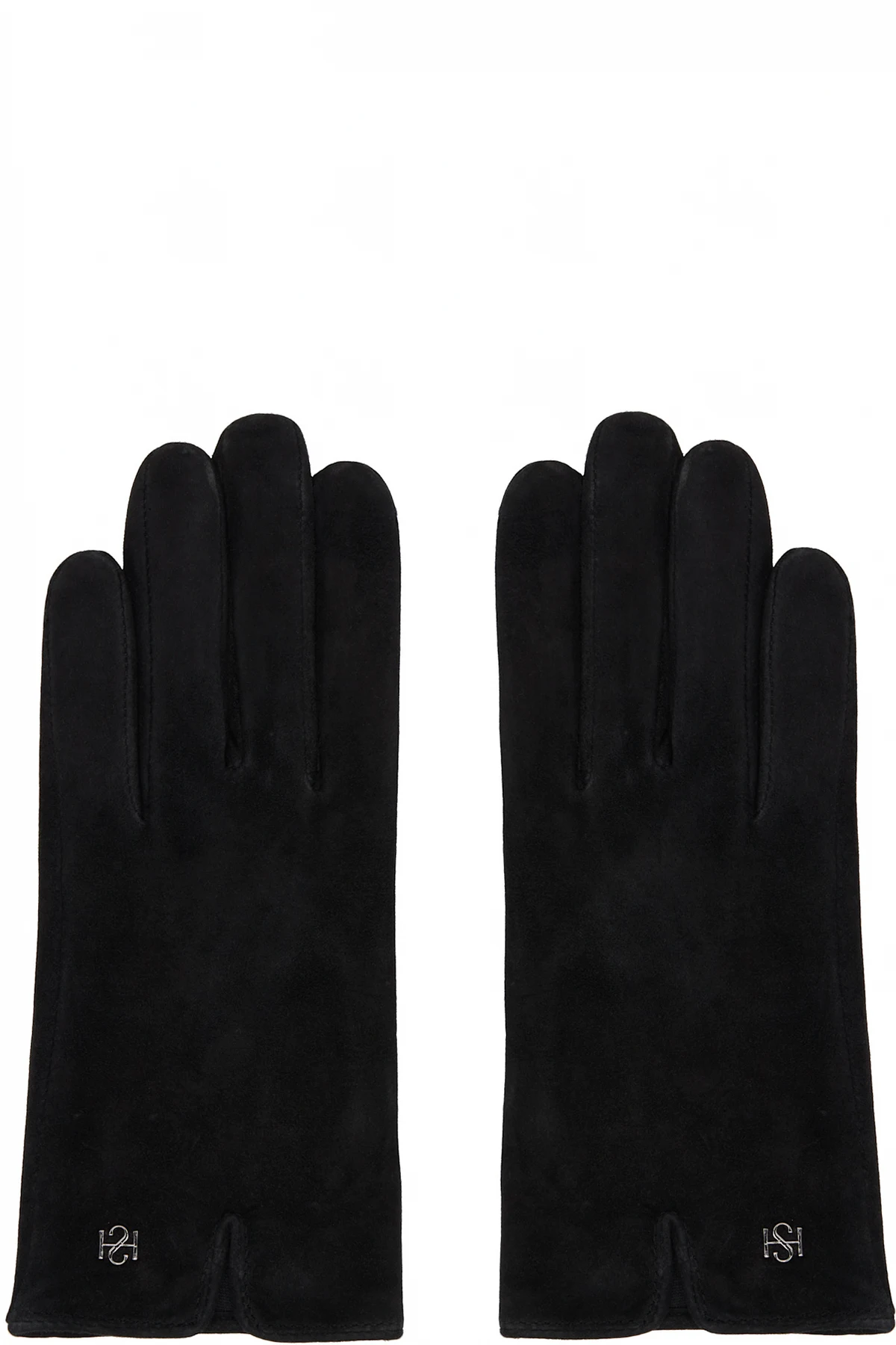 Black Essentials Suede Gloves