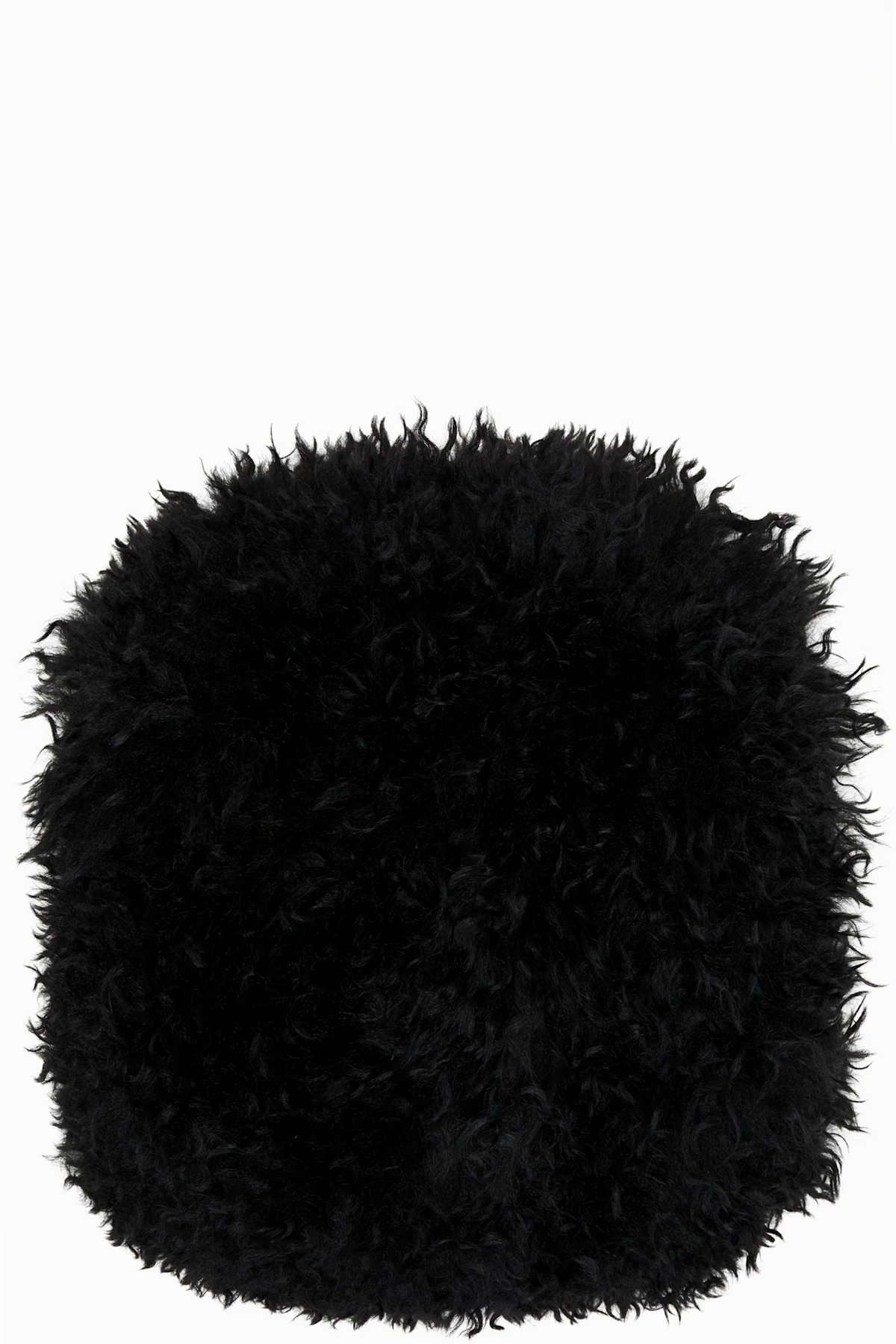 SSENSE Exclusive Black Faux-Fur Muff Hand Warmer