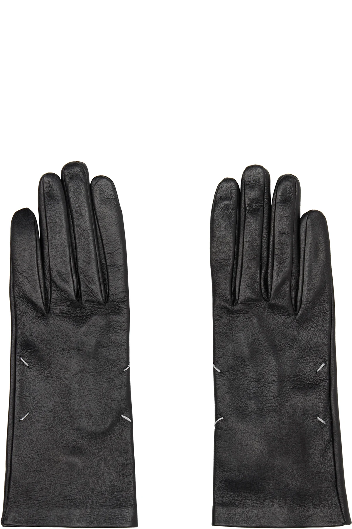 Black Leather Gloves