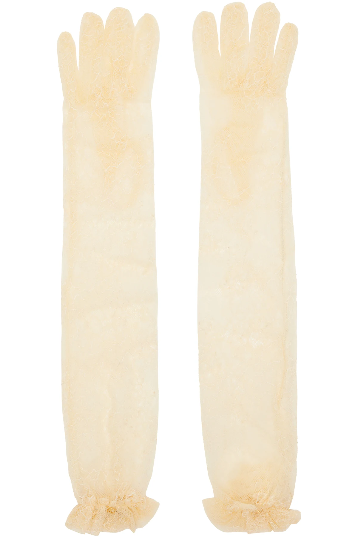 Off-White Lace Gloves