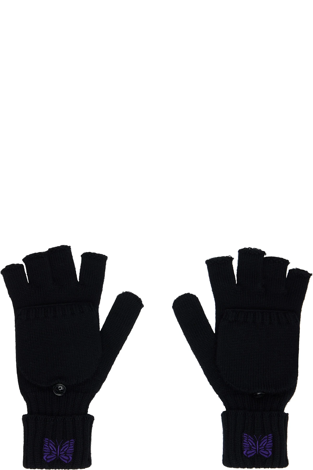 Black Convertible Gloves