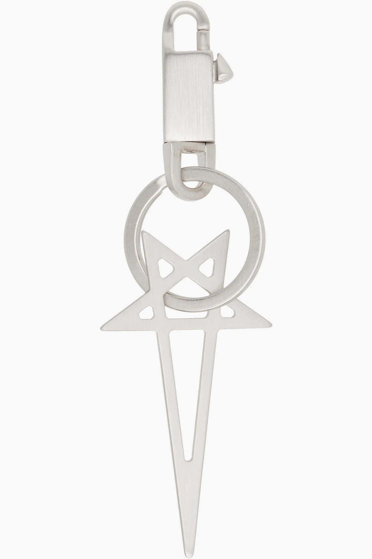 Silver Concordians Pentagram Keychain