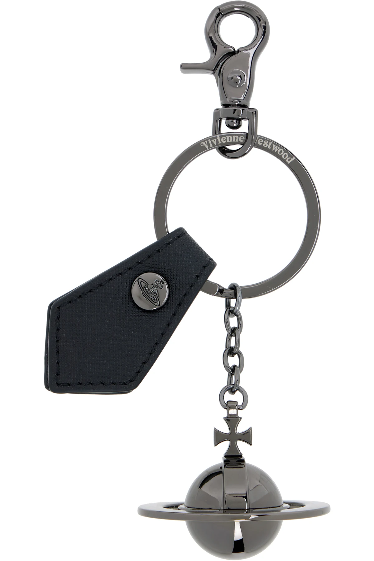 Gunmetal 3D Orb Keychain