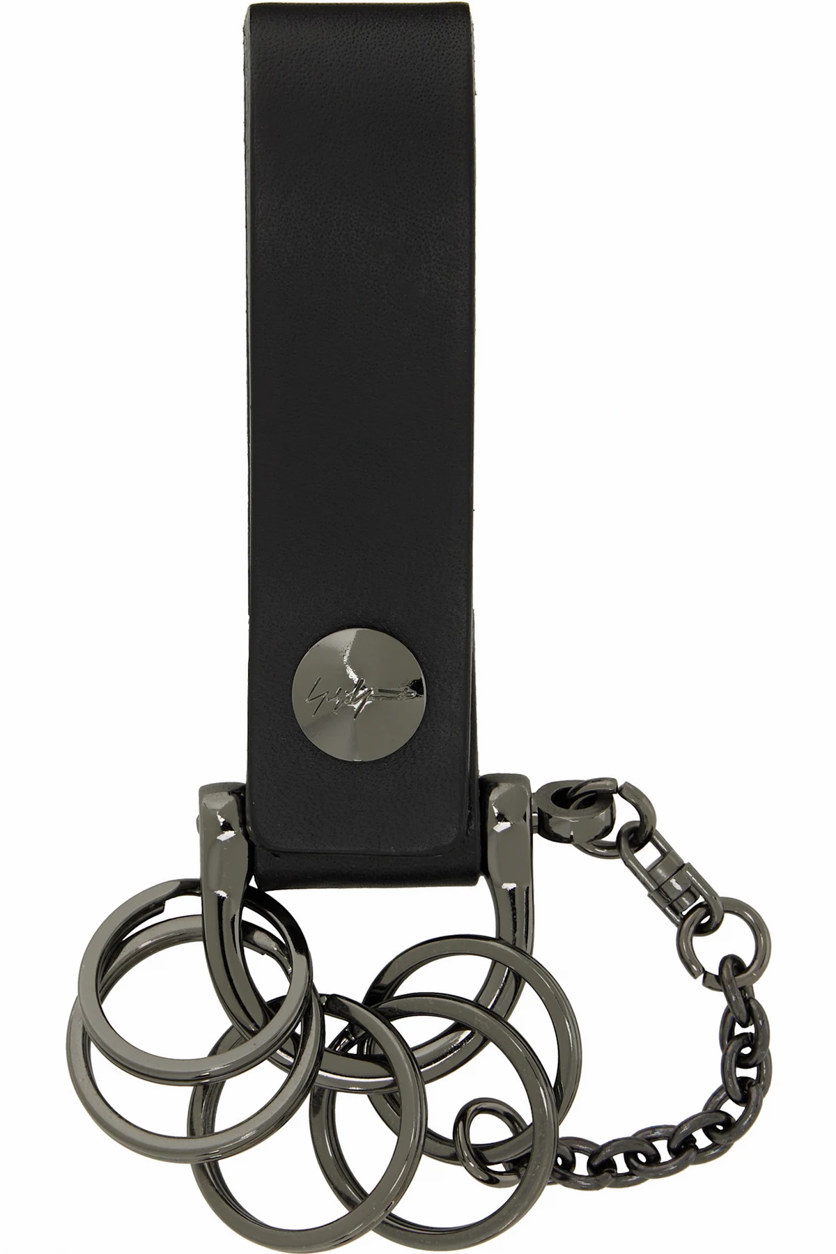 Gunmetal Key Ring Keychain