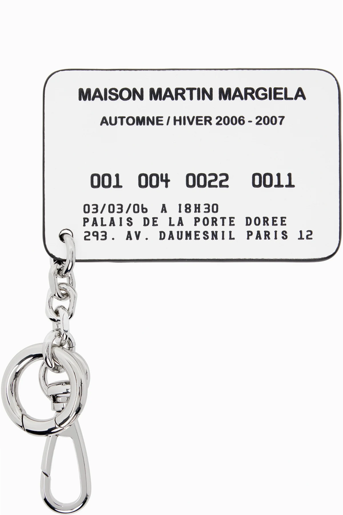 Black & White Cardholder Keychain