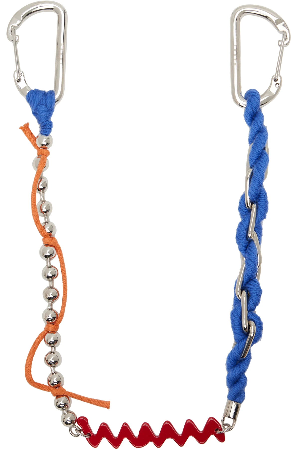 Multicolor Enamel Marni Symbol Double Hook Charm Wallet Chain