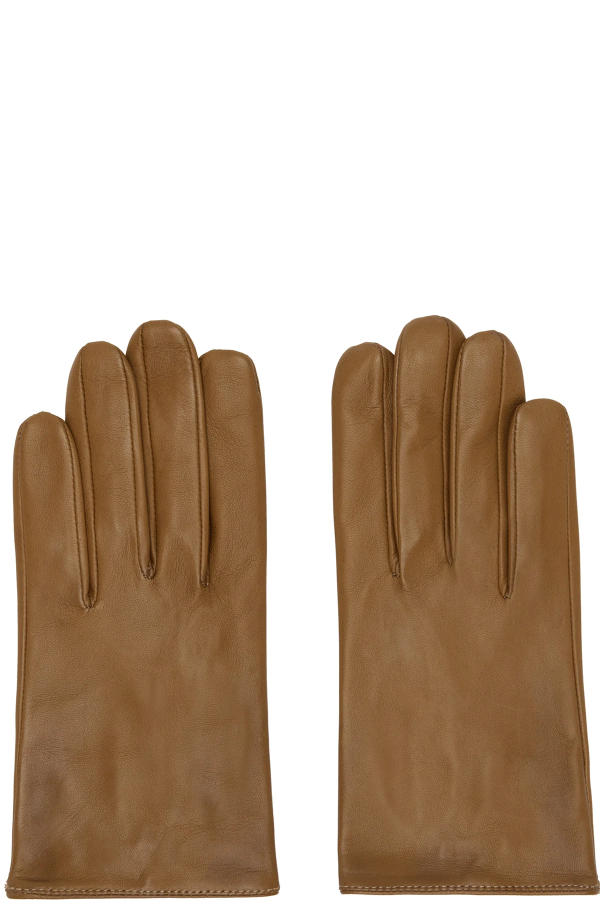 Brown Washable Leather Gloves