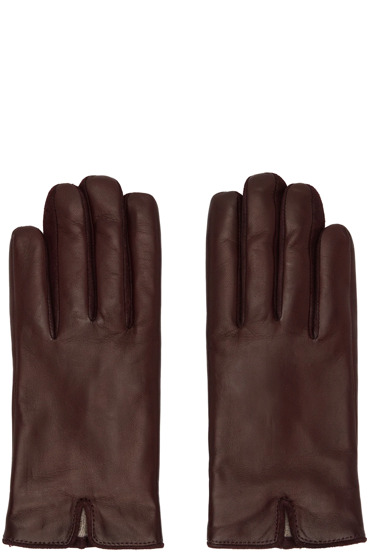 SSENSE Exclusive Burgundy Essentials Gloves