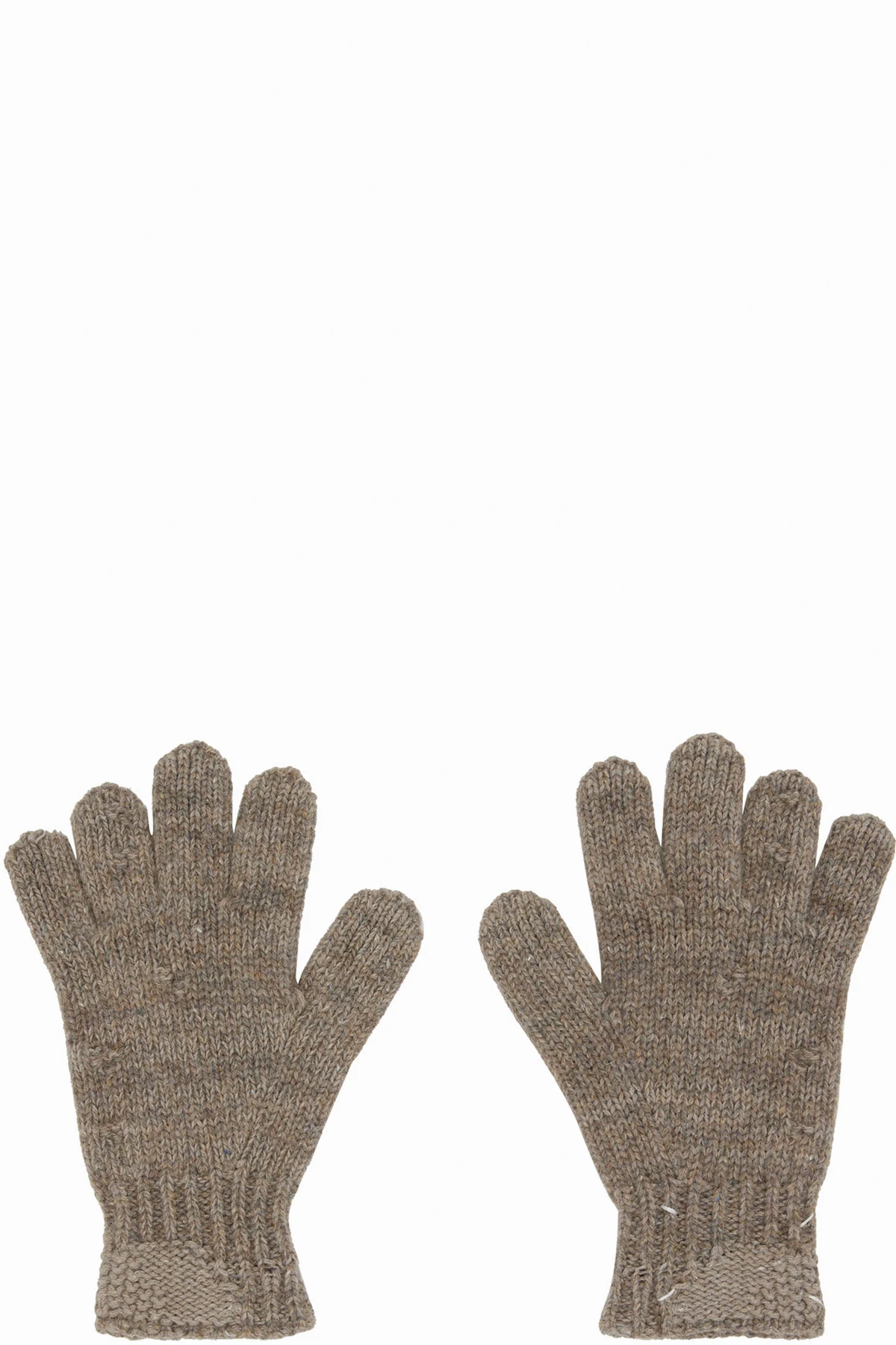 Taupe Knit Gloves