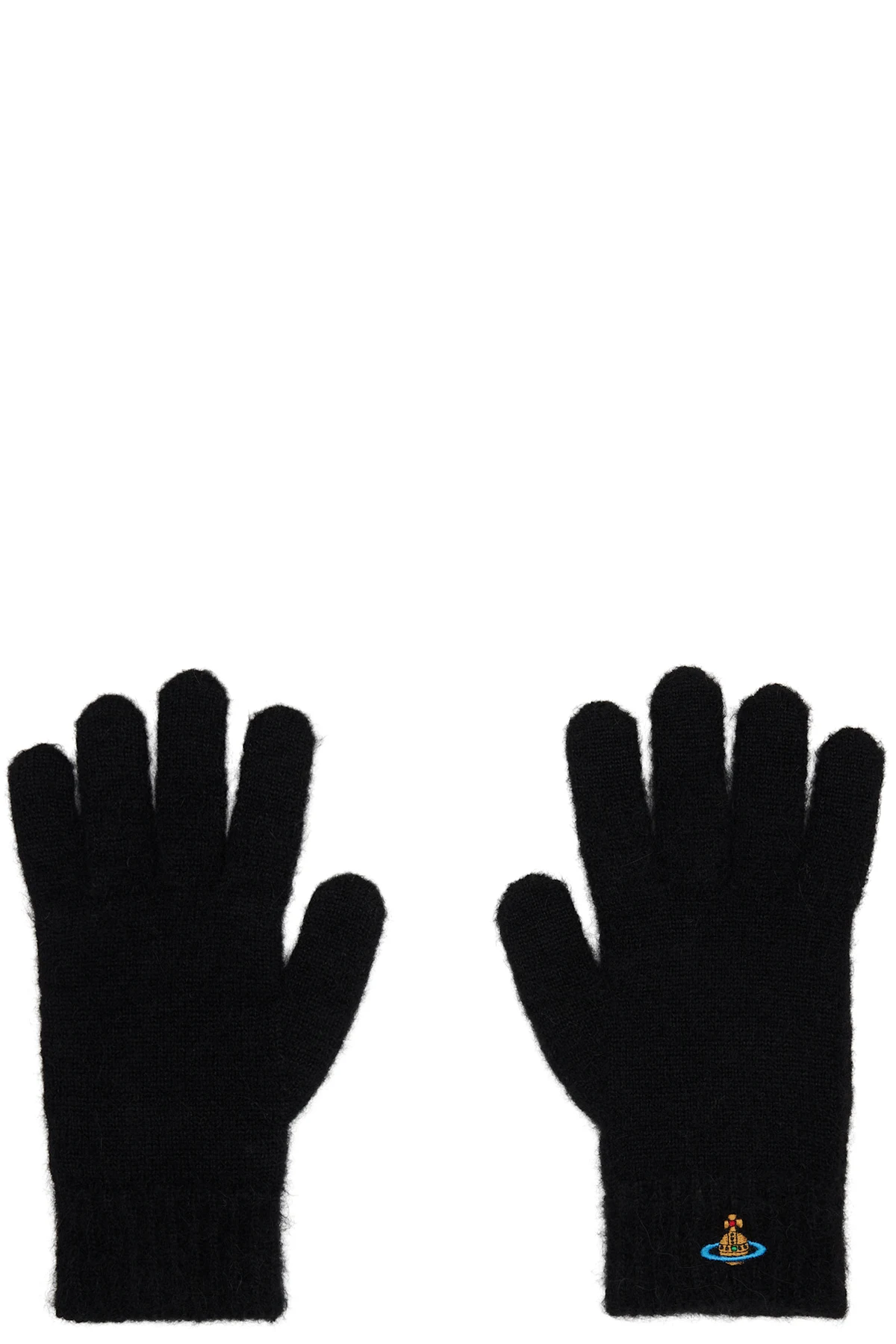 Black Fluffy Gloves