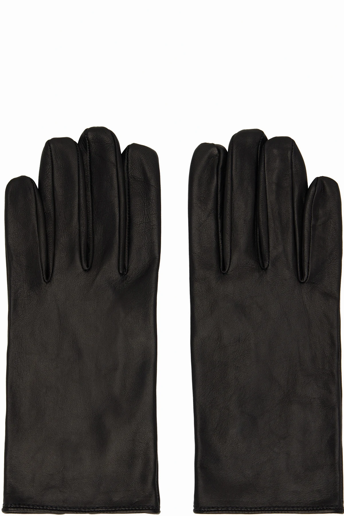 Black Leather Gloves