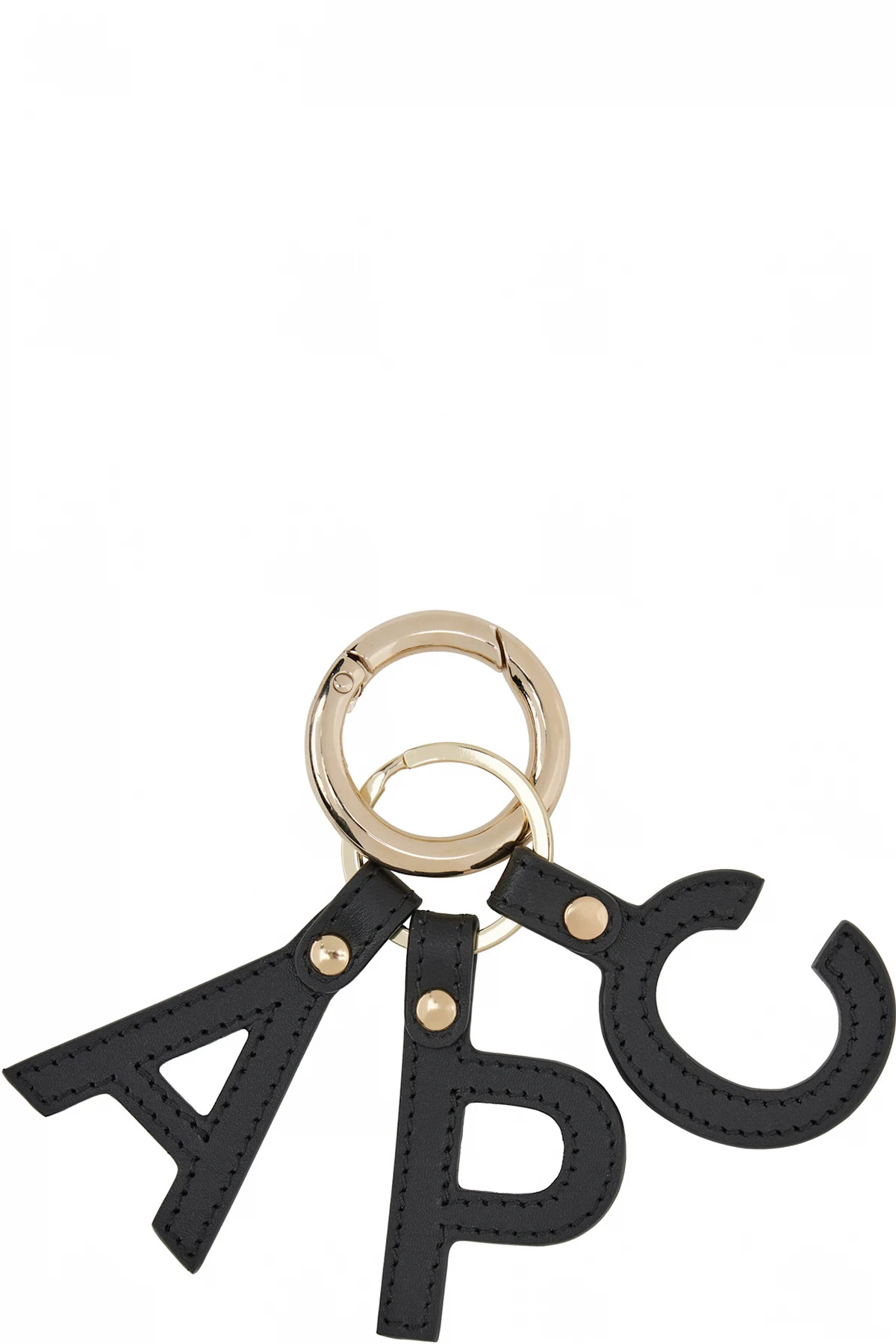 Gold & Black Lettres 'A.P.C.' Keychain