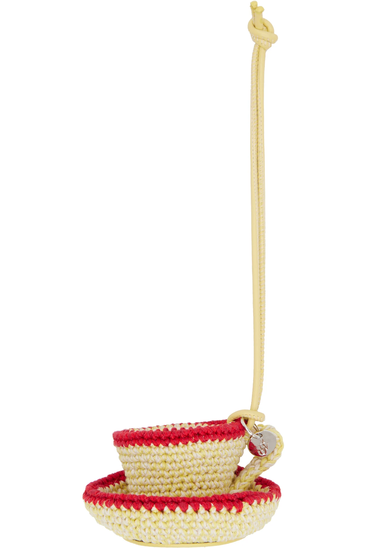 Yellow & Red Teacup Charm Keychain