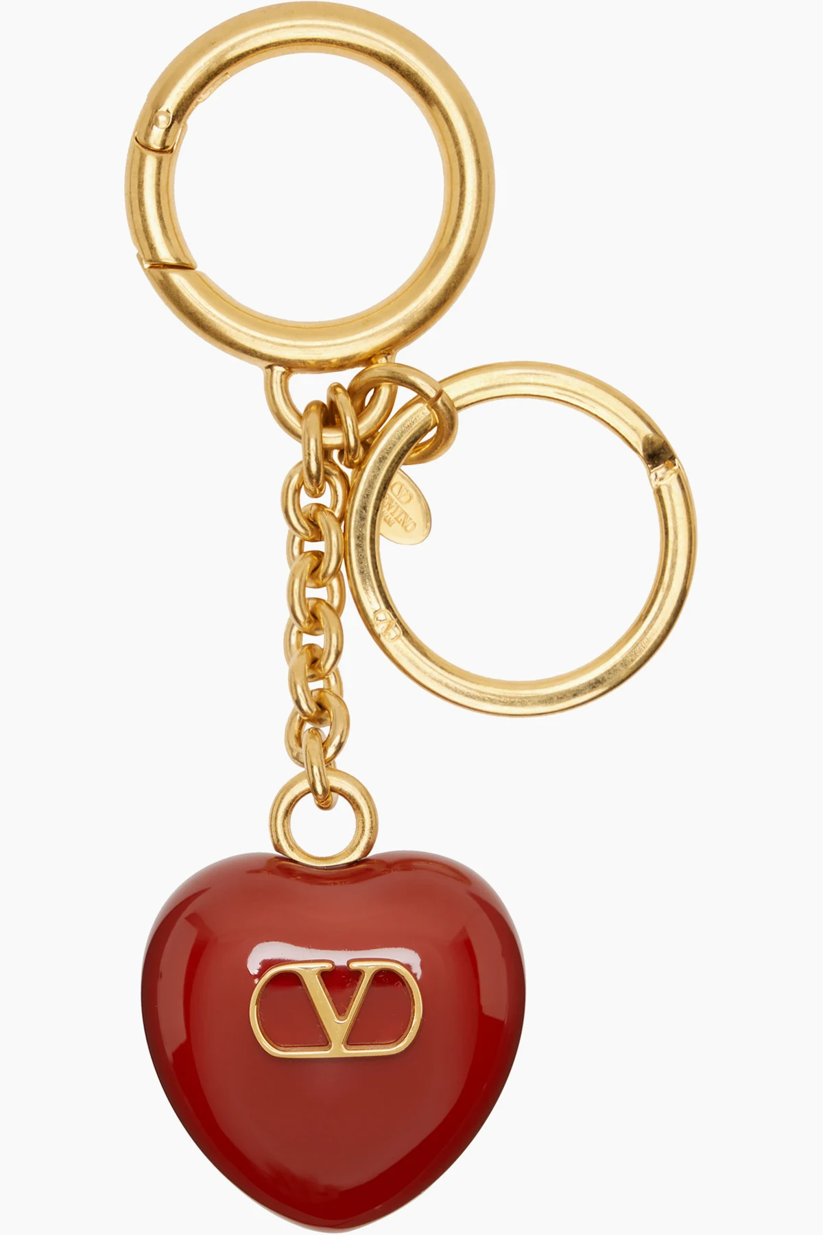 Gold Coeur Royal Bag Charm Keychain