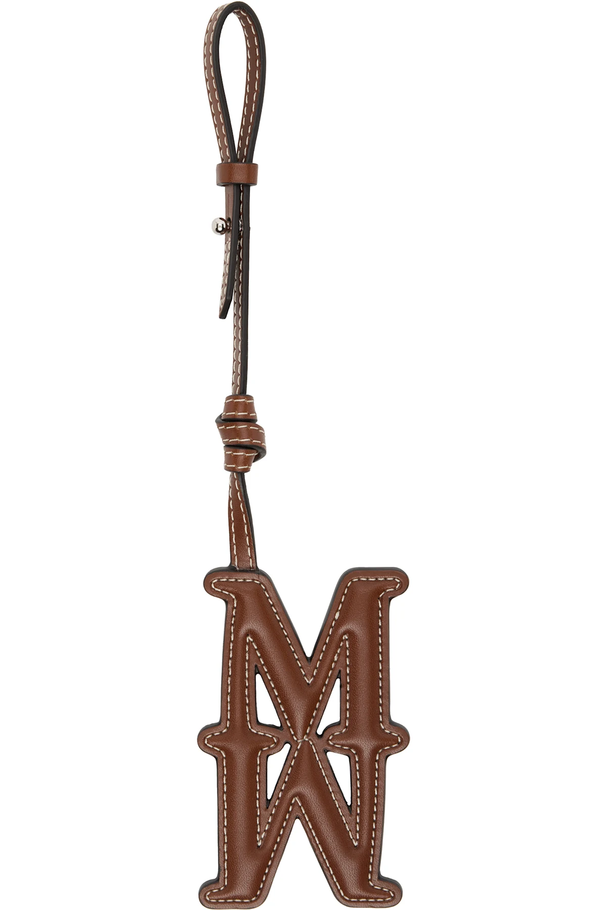 Brown MMCharm Leather Bag Charm