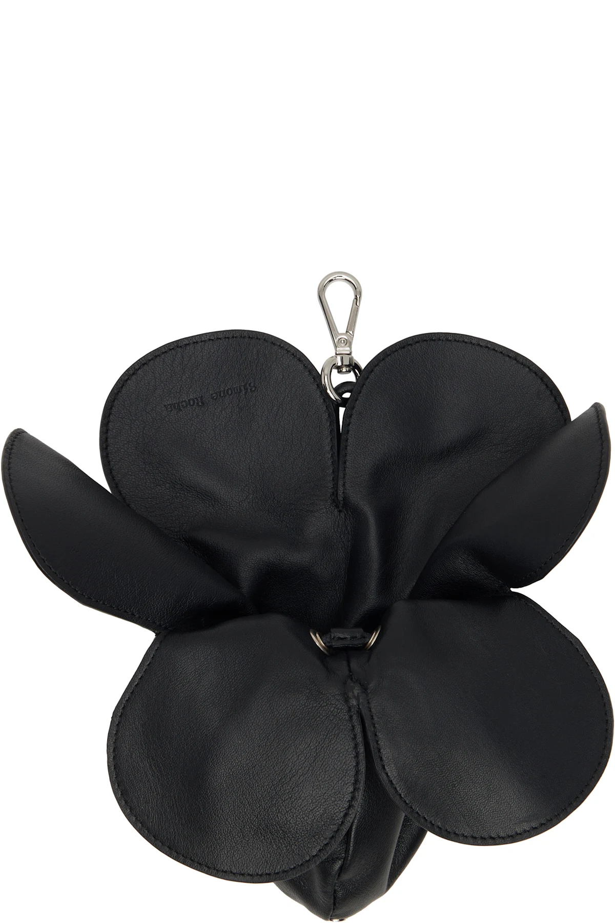 Black Flower Coinpurse Keychain